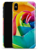 Rainbow Dyed Rose V2 - iPhone X Clipit Case