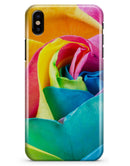 Rainbow Dyed Rose V2 - iPhone X Clipit Case