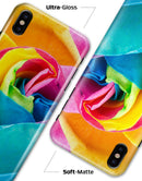 Rainbow Dyed Rose V2 - iPhone X Clipit Case