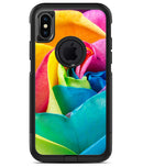 Rainbow Dyed Rose V2 - iPhone X OtterBox Case & Skin Kits