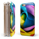 Rainbow Dyed Rose V3 iPhone 6/6s or 6/6s Plus 2-Piece Hybrid INK-Fuzed Case