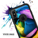 Rainbow Dyed Rose V3 - Skin Kit for the iPhone OtterBox Cases