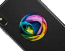Rainbow Dyed Rose V3 - Skin Kit for PopSockets and other Smartphone Extendable Grips & Stands