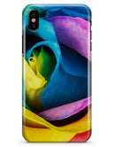 Rainbow Dyed Rose V3 - iPhone X Clipit Case