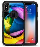 Rainbow Dyed Rose V3 - iPhone X OtterBox Case & Skin Kits