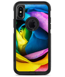 Rainbow Dyed Rose V3 - iPhone X OtterBox Case & Skin Kits