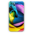 Rainbow Dyed Rose V3 - Protective Skin Wrap & Decal – Compatible with iPhone SE to iPhone 17 Pro Max (All Models)