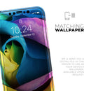 Rainbow Dyed Rose V3 - Protective Skin Wrap & Decal – Compatible with iPhone SE to iPhone 17 Pro Max (All Models)