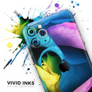 Rainbow Dyed Rose V3 - Protective Skin Wrap & Decal – Compatible with iPhone SE to iPhone 17 Pro Max (All Models)