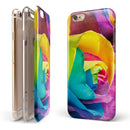 Rainbow Dyed Rose V4 iPhone 6/6s or 6/6s Plus 2-Piece Hybrid INK-Fuzed Case
