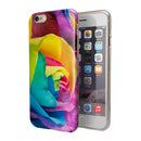 Rainbow Dyed Rose V4 iPhone 6/6s or 6/6s Plus 2-Piece Hybrid INK-Fuzed Case