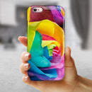 Rainbow Dyed Rose V4 iPhone 6/6s or 6/6s Plus 2-Piece Hybrid INK-Fuzed Case