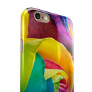 Rainbow Dyed Rose V4 iPhone 6/6s or 6/6s Plus 2-Piece Hybrid INK-Fuzed Case