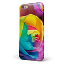 Rainbow Dyed Rose V4 iPhone 6/6s or 6/6s Plus 2-Piece Hybrid INK-Fuzed Case