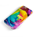 Rainbow Dyed Rose V4 iPhone 6/6s or 6/6s Plus 2-Piece Hybrid INK-Fuzed Case
