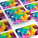 Rainbow Dyed Rose V4 - Premium Protective Decal Skin-Kit for the Apple Credit Card