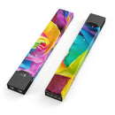 Rainbow Dyed Rose V4 - Premium Decal Protective Skin-Wrap Sticker compatible with the Juul Labs vaping device