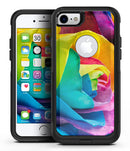 Rainbow Dyed Rose V4 - iPhone 7 or 7 Plus Commuter Case Skin Kit