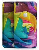 Rainbow Dyed Rose V4 - Skin-kit for the iPhone 8 or 8 Plus
