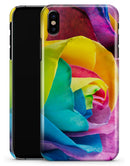 Rainbow Dyed Rose V4 - iPhone X Clipit Case