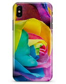Rainbow Dyed Rose V4 - iPhone X Clipit Case