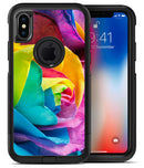 Rainbow Dyed Rose V4 - iPhone X OtterBox Case & Skin Kits