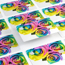 Rainbow Dyed Roses - Premium Protective Decal Skin-Kit for the Apple Credit Card