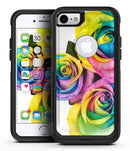 Rainbow Dyed Roses - iPhone 7 or 8 OtterBox Case & Skin Kits