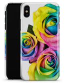 Rainbow Dyed Roses - iPhone X Clipit Case