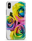Rainbow Dyed Roses - iPhone X Clipit Case