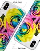 Rainbow Dyed Roses - iPhone X Clipit Case