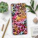 Rainbow Leopard Sherbert - Premium Vinyl Skin Decal for Samsung Galaxy S25 Ultra, S24, S23, S22 & All Galaxy S Models