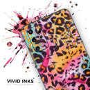 Rainbow Leopard Sherbert - Premium Vinyl Skin Decal for Samsung Galaxy S25 Ultra, S24, S23, S22 & All Galaxy S Models