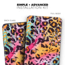 Rainbow Leopard Sherbert - Premium Vinyl Skin Decal for Samsung Galaxy S25 Ultra, S24, S23, S22 & All Galaxy S Models