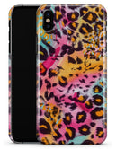 Rainbow Leopard Sherbert - iPhone X Clipit Case