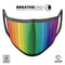 Rainbow Striped - Made in USA Mouth Cover Unisex Anti-Dust Cotton Blend Reusable & Washable Face Mask with Adjustable Sizing for Adult or Child