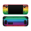 Rainbow Striped // Full Body Skin Decal Wrap Kit for the Steam Deck handheld gaming computer