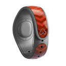 Rainbow Thin Lined Chevron Pattern - Decal Skin Wrap Kit for the Disney Magic Band