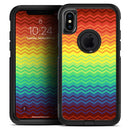 Rainbow Thin Lined Chevron Pattern - Skin Kit for the iPhone OtterBox Cases