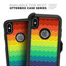 Rainbow Thin Lined Chevron Pattern - Skin Kit for the iPhone OtterBox Cases