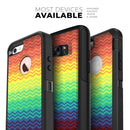 Rainbow Thin Lined Chevron Pattern - Skin Kit for the iPhone OtterBox Cases