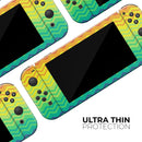 Rainbow Thin Lined Chevron Pattern // Skin Decal Wrap Kit for Nintendo Switch Console & Dock, Joy-Cons, Pro Controller, Lite, 3DS XL, 2DS XL, DSi, or Wii - Vinyl Skin Wrap for Nintendo Switch 2, OLED, Lite, Pro Controller, Wii & Classic Handhelds