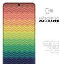 Rainbow Thin Lined Chevron Pattern - Premium Vinyl Skin Decal for Samsung Galaxy S25 Ultra, S24, S23, S22 & All Galaxy S Models