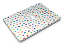 Rainbow Watercolor Dots over White - MacBook Air Skin Kit