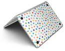 Rainbow Watercolor Dots over White - MacBook Air Skin Kit