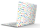Rainbow Watercolor Dots over White - MacBook Air Skin Kit