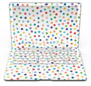 Rainbow Watercolor Dots over White - MacBook Air Skin Kit