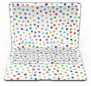 Rainbow Watercolor Dots over White - MacBook Air Skin Kit