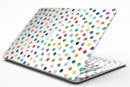 Rainbow Watercolor Dots over White - MacBook Air Skin Kit