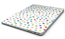 Rainbow Watercolor Dots over White - MacBook Air Skin Kit